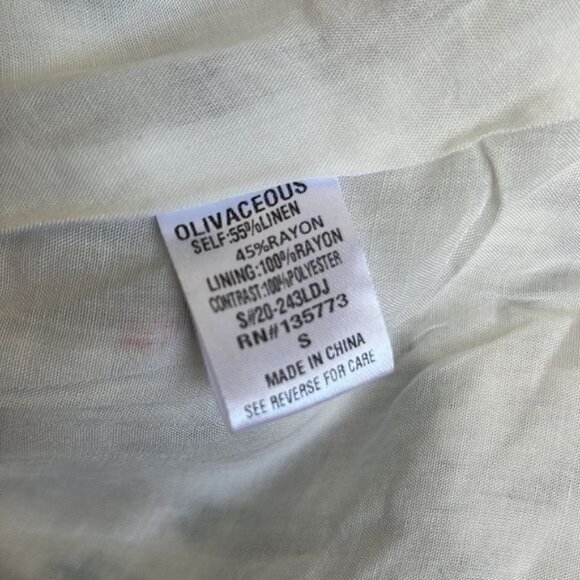 NWT Olivaceous Floral Ruffle Cinched Sleeveless Dress - S - Picture 7 of 8